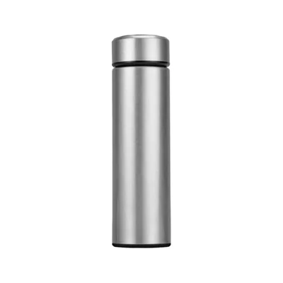 Office 1 Термос Smarty, метален, двустенен, с индикатор, 500 ml, сребрист