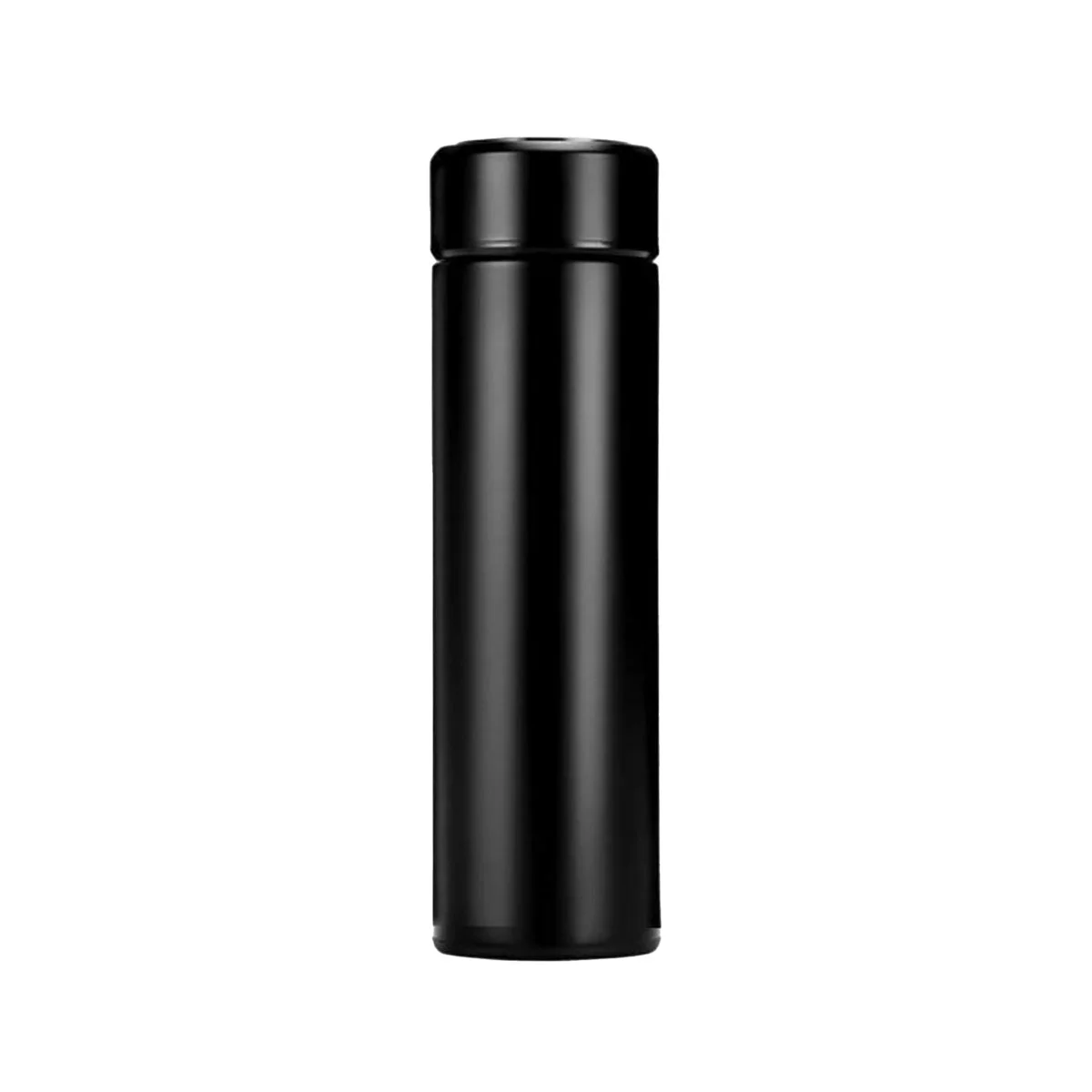 Office 1 Термос Smarty, метален, двустенен, с индикатор, 500 ml, черен