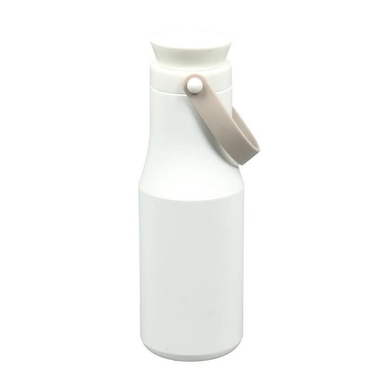 Бутилка Vintage, двустенна, инокс, 470 ml, бяла