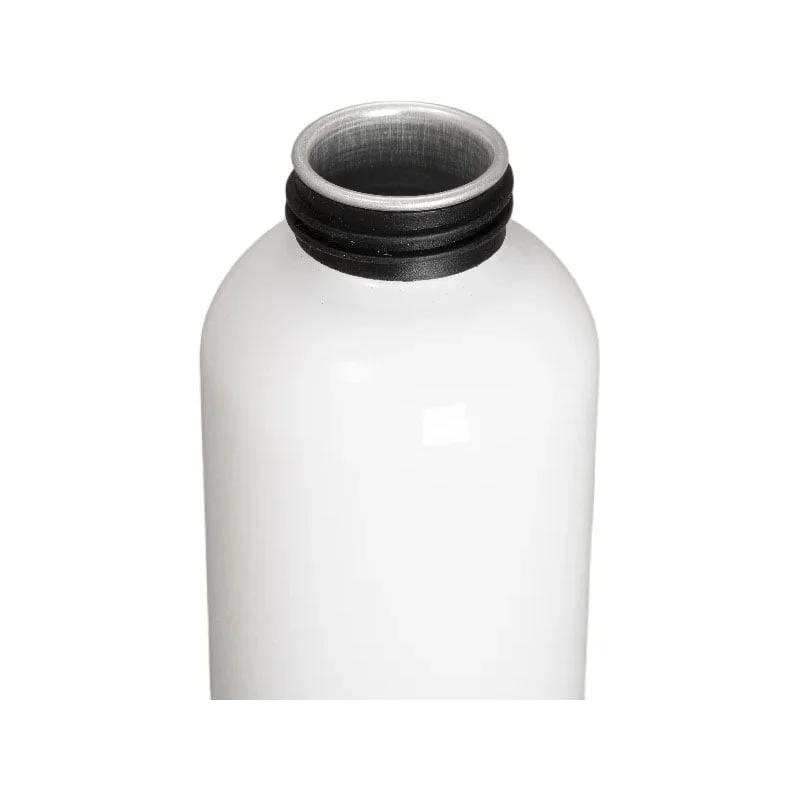 BESTSUB Бутилка, спортна, алуминиева, със сребриста капачка, 700 ml, бяла