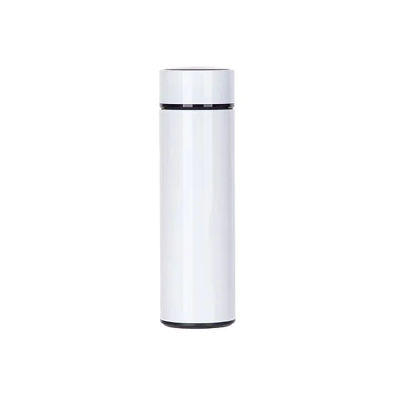 BESTSUB Термос, с температурен индикатор, инокс, 450 ml, бял