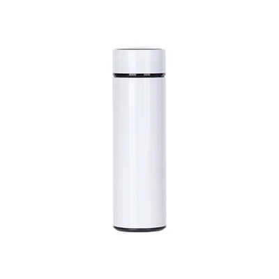 BESTSUB Термос, с температурен индикатор, инокс, 450 ml, бял