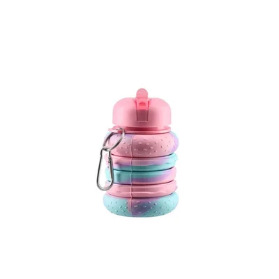 Бутилка Takk Roby, сгъваема, 550 ml, пастелни цветове, асорти