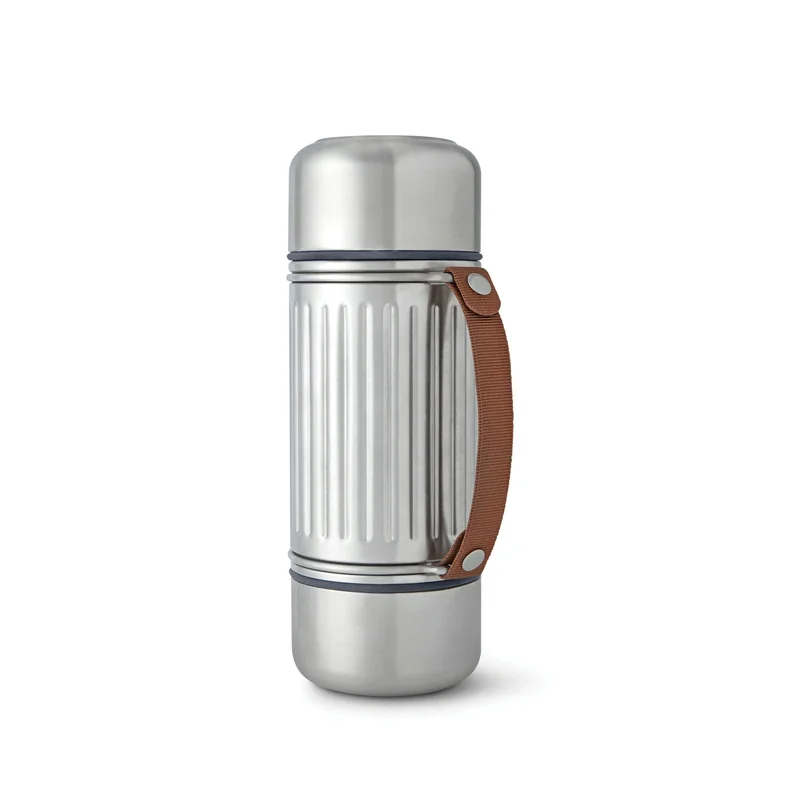 Термос Black+Blum Explorer, с 2 чаши и дръжка, 1 L, инокс