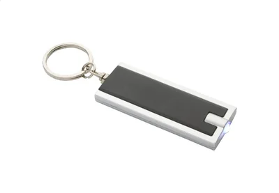 Cool Ключодържател Urban, с LED фенерче, рециклирана ABS пластмаса, с батерия, черен