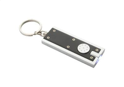 Cool Ключодържател Urban, с LED фенерче, рециклирана ABS пластмаса, с батерия, черен