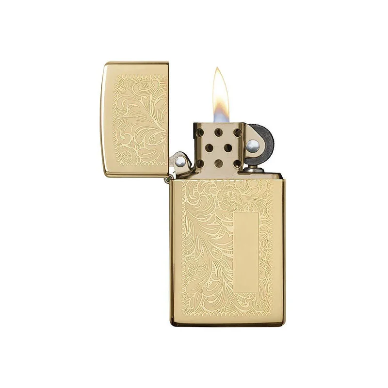Zippo Запалка 1652B - Slim Brass Venetian