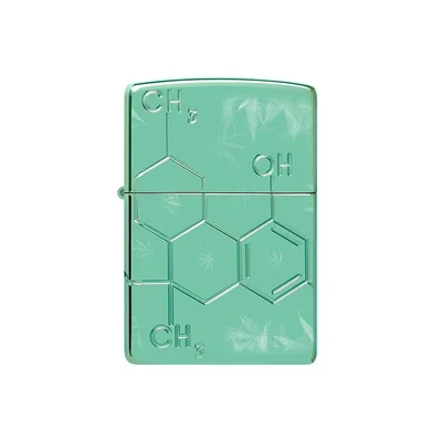 Zippo Запалка 46313 - Cannabis THC Design