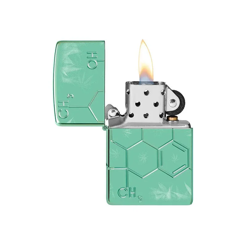Zippo Запалка 46313 - Cannabis THC Design