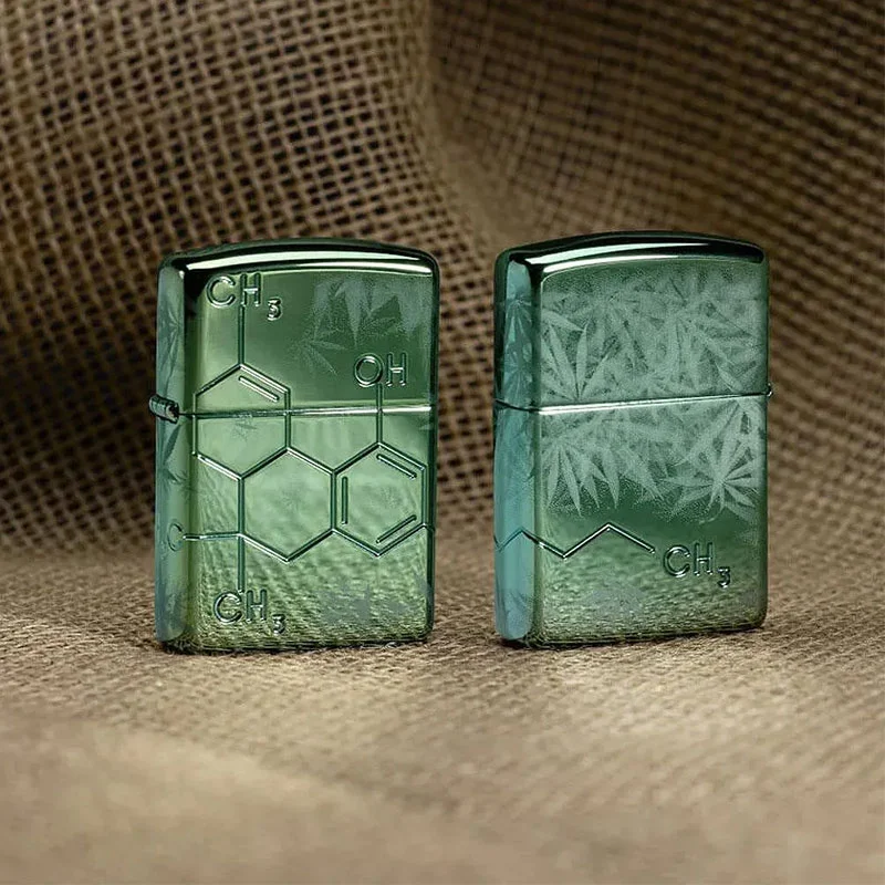 Zippo Запалка 46313 - Cannabis THC Design