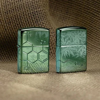 Zippo Запалка 46313 - Cannabis THC Design