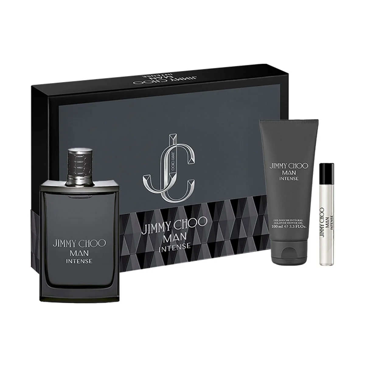 Jimmy Choo Парфюм Intense, FR M, Eau de toilette, 100 ml, в комплект с парфюм 7.5 ml и душ гел 100 ml, мъжки