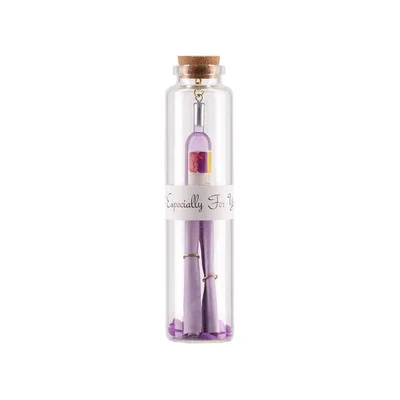 Шишенце със съобщение Takk Elixir, стъклено, асорти