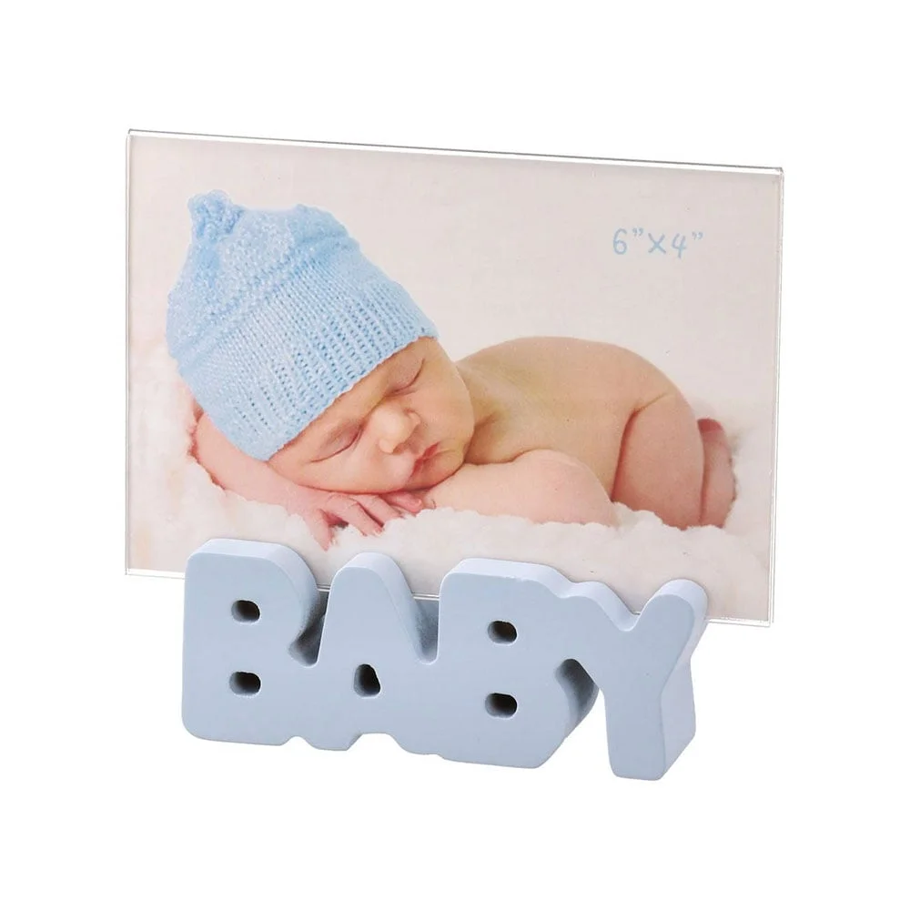 Рамка за снимка Takk Woody, Baby, 10 х 15 cm, синя