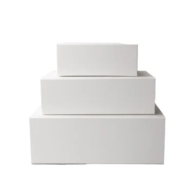 Office 1 Кутия Natural, с магнитно затваряне, сгъваема, 20 х 18 х 8 cm, бяла