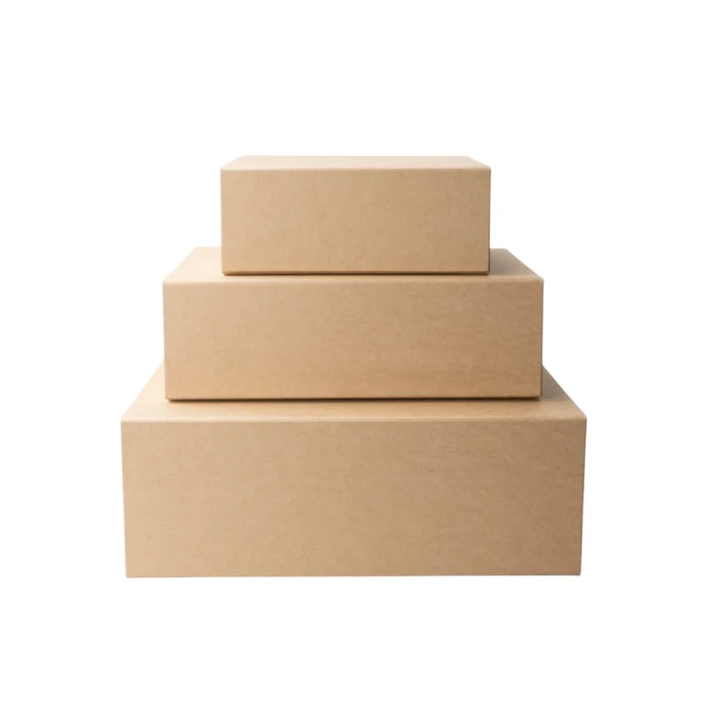 Office 1 Кутия Natural, с магнитно затваряне, сгъваема, 20 х 18 х 8 cm, кафява