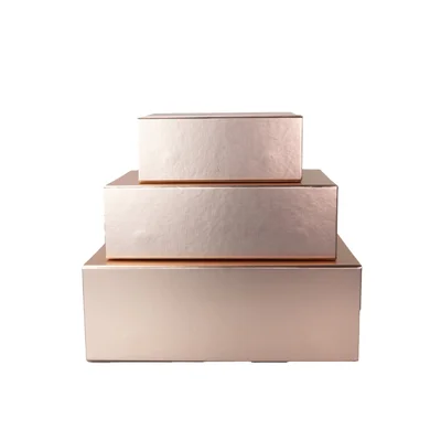 Office 1 Кутия Natural, с магнитно затваряне, сгъваема, 33 х 25 х 12 cm, златиста