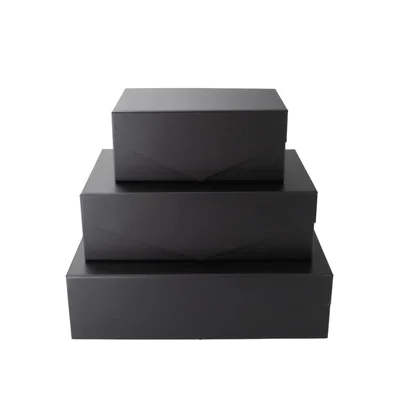 Office 1 Кутия Matt, с магнитно затваряне, сгъваема, 23 х 15 х 10 cm, черна