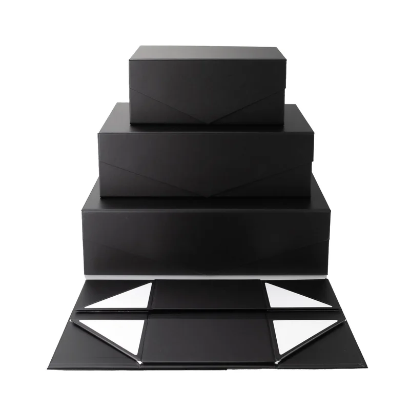 Office 1 Кутия Matt, с магнитно затваряне, сгъваема, 31 х 20 х 10 cm, черна