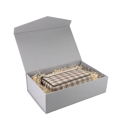 Office 1 Кутия Matt, с магнитно затваряне, сгъваема, 31 х 20 х 10 cm, сива