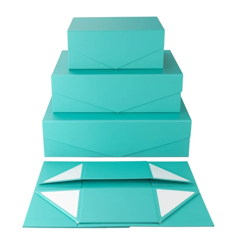 Office 1 Кутия Matt, с магнитно затваряне, сгъваема, 31 х 20 х 10 cm, тюркоазена