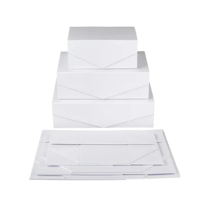 Office 1 Кутия Matt, с магнитно затваряне, сгъваема, 31 х 20 х 10 cm, бяла