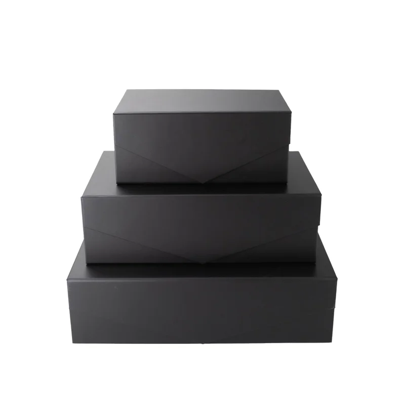 Office 1 Кутия Matt, с магнитно затваряне, сгъваема, 35 х 23 х 10 cm, черна