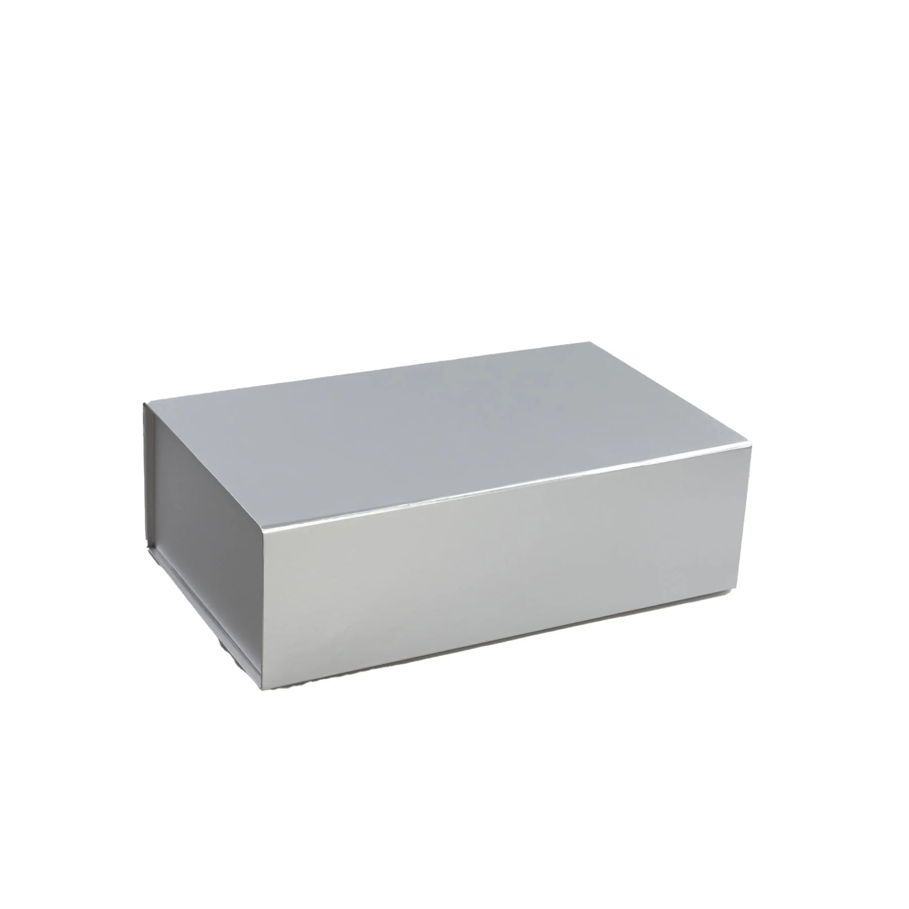 Office 1 Кутия Colorful, с магнитно затваряне, сгъваема, 35 х 20.5 х 11.3 cm, сребриста