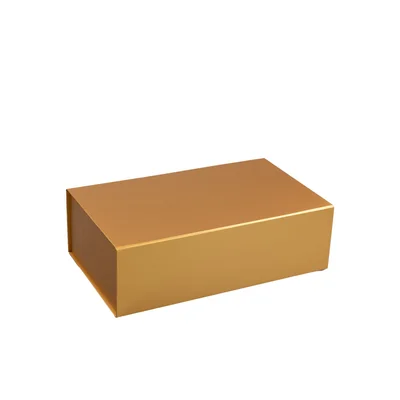 Office 1 Кутия Colorful, с магнитно затваряне, сгъваема, 35 х 20.5 х 11.3 cm, златна