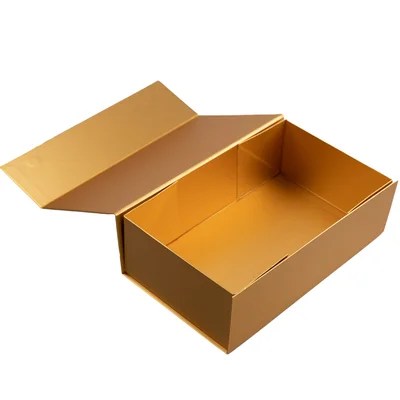 Office 1 Кутия Colorful, с магнитно затваряне, сгъваема, 35 х 20.5 х 11.3 cm, златна