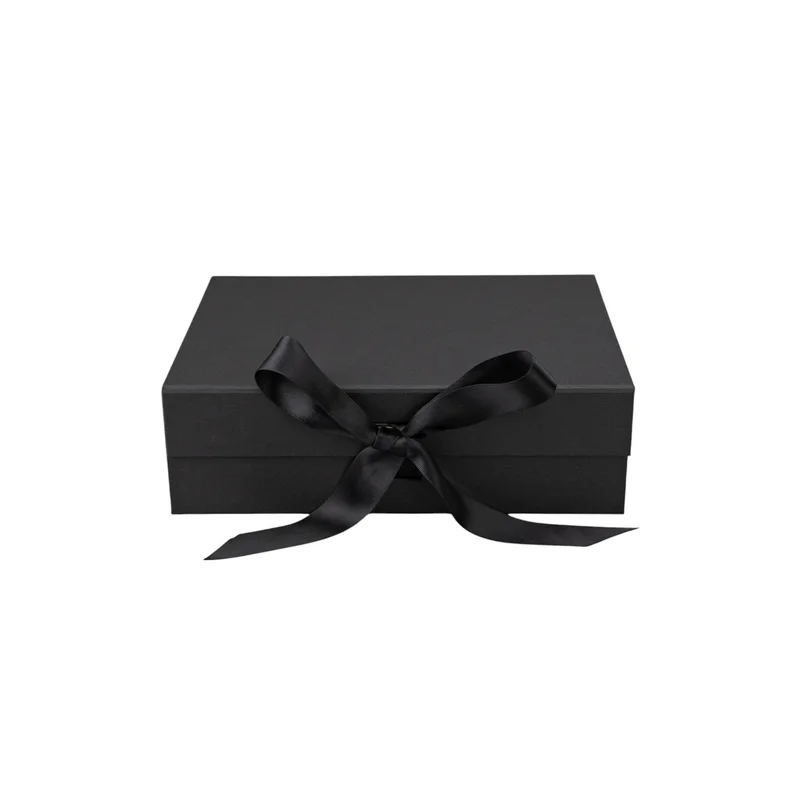 Office 1 Кутия Gift Box, с магнитно затваряне, сгъваема, 33 х 27 х 12 cm, черна