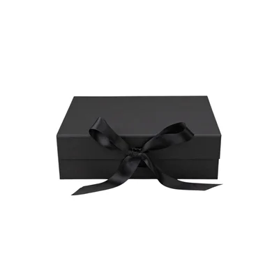 Office 1 Кутия Gift Box, с магнитно затваряне, сгъваема, 33 х 27 х 12 cm, черна