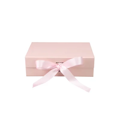 Office 1 Кутия Gift Box, с магнитно затваряне, сгъваема, 33 х 27 х 12 cm, розова