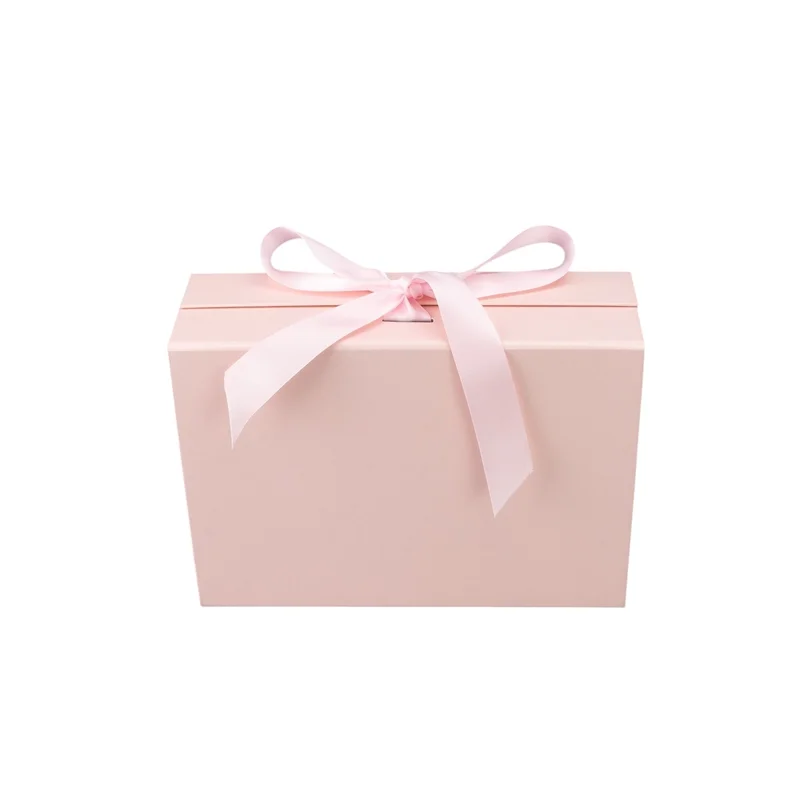 Office 1 Кутия Gift Box, с магнитно затваряне, сгъваема, 33 х 27 х 12 cm, розова
