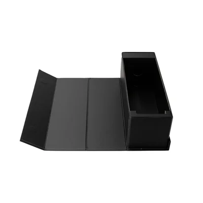 Office 1 Кутия Wine, с магнитно затваряне, сгъваема, 33 х 11 х 10.8 cm, дънно лепена, черна