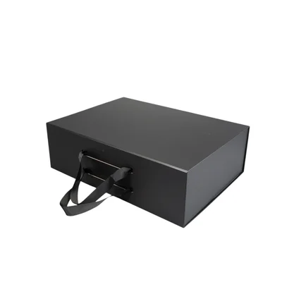 Office 1 Кутия Handle XXXL, сгъваема, 48 х 35 х 15 cm, черна
