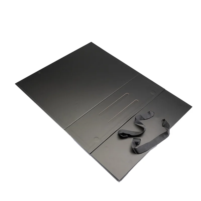 Office 1 Кутия Handle XXXL, сгъваема, 48 х 35 х 15 cm, черна