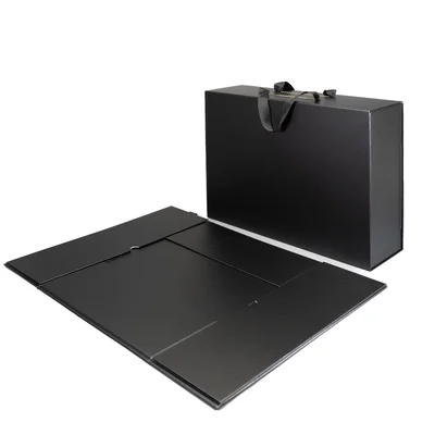 Office 1 Кутия Handle XXXL, сгъваема, 48 х 35 х 15 cm, черна