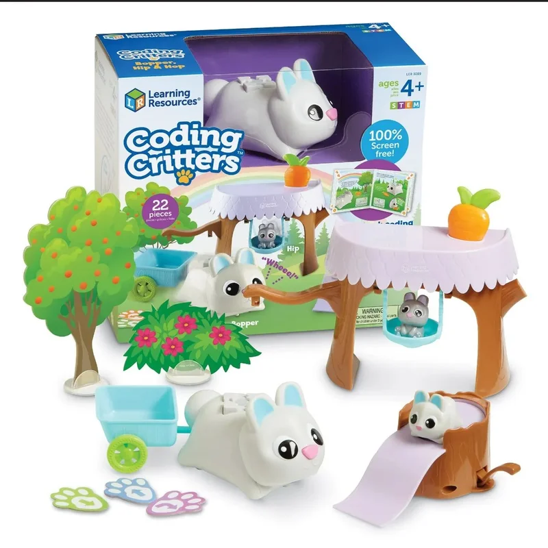 Играчки за програмиране Зайчета Learning Resources, батерии AAA, 3 броя