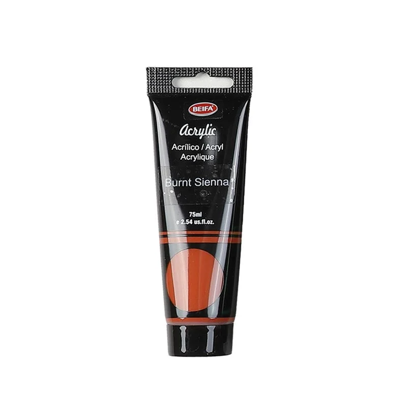 Beifa Акрилна боя, в тубичка, 75 ml, цвят мед