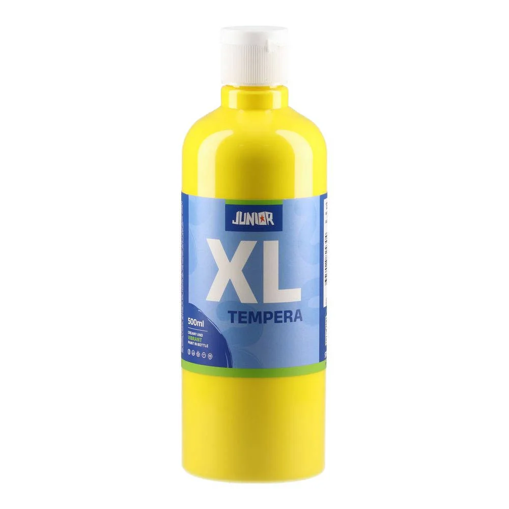 Темперна боя Junior Brillio, 500 ml, жълта