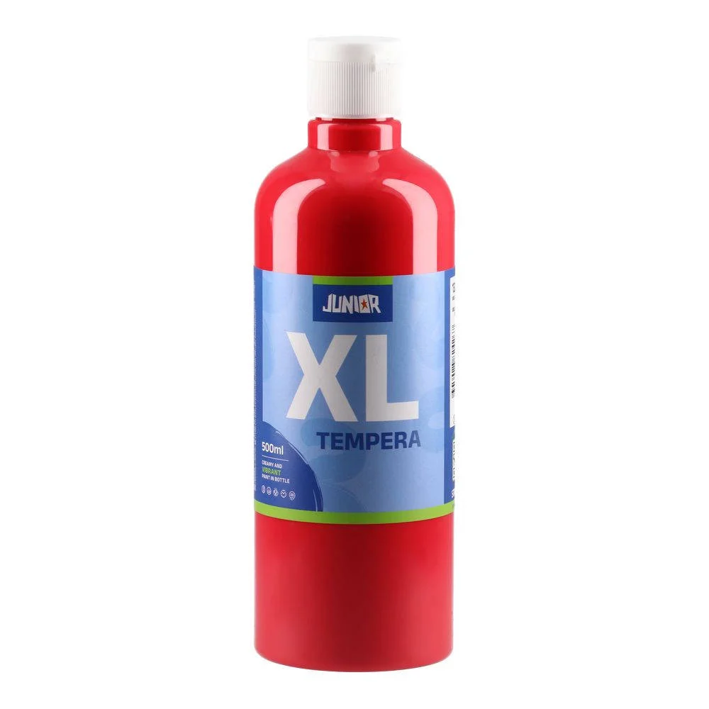 Темперна боя Junior Brillio, 500 ml, червена