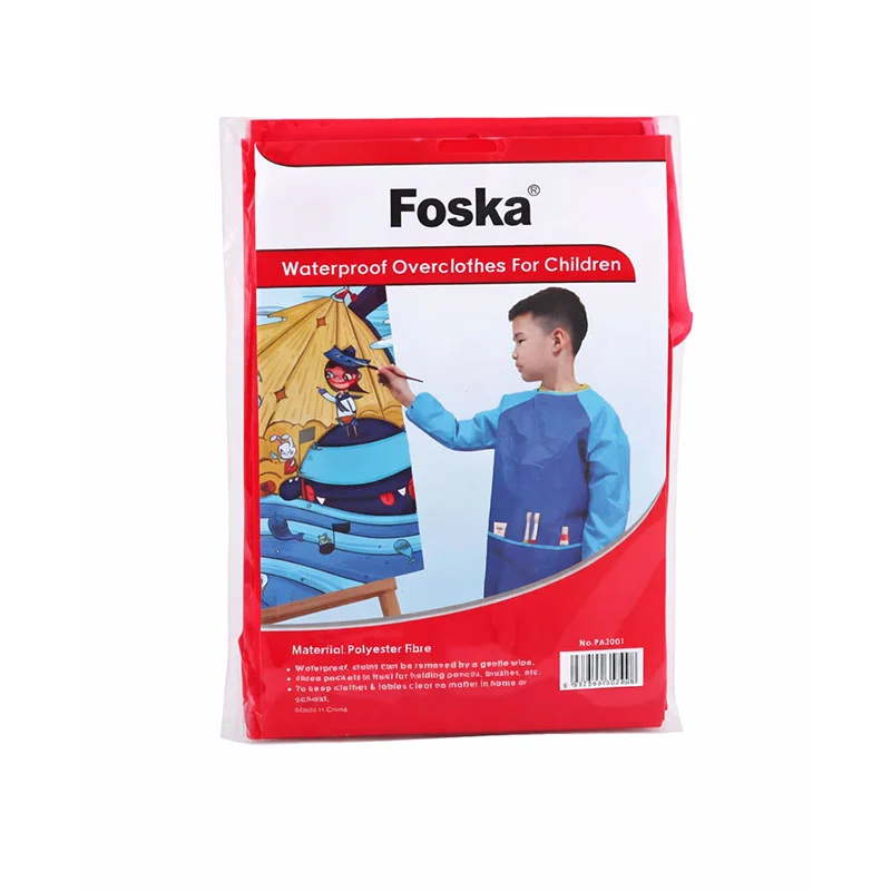 Foska Престилка за малки художници, червена
