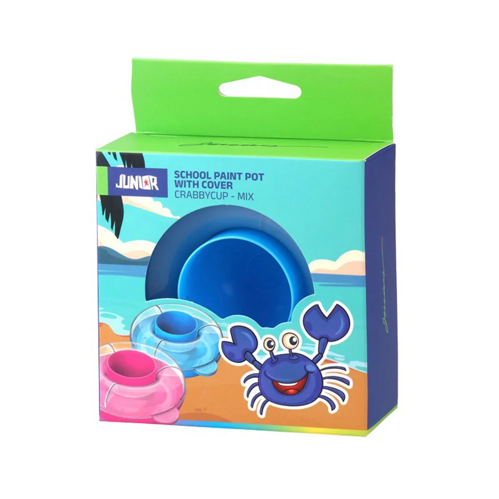 Чаша за рисуване Junior Wash Crabby, асорти