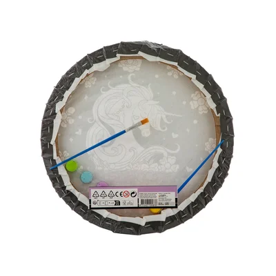 Moxy Рисуване по номера Еднорог, с 6 бои, кръг, 30 cm