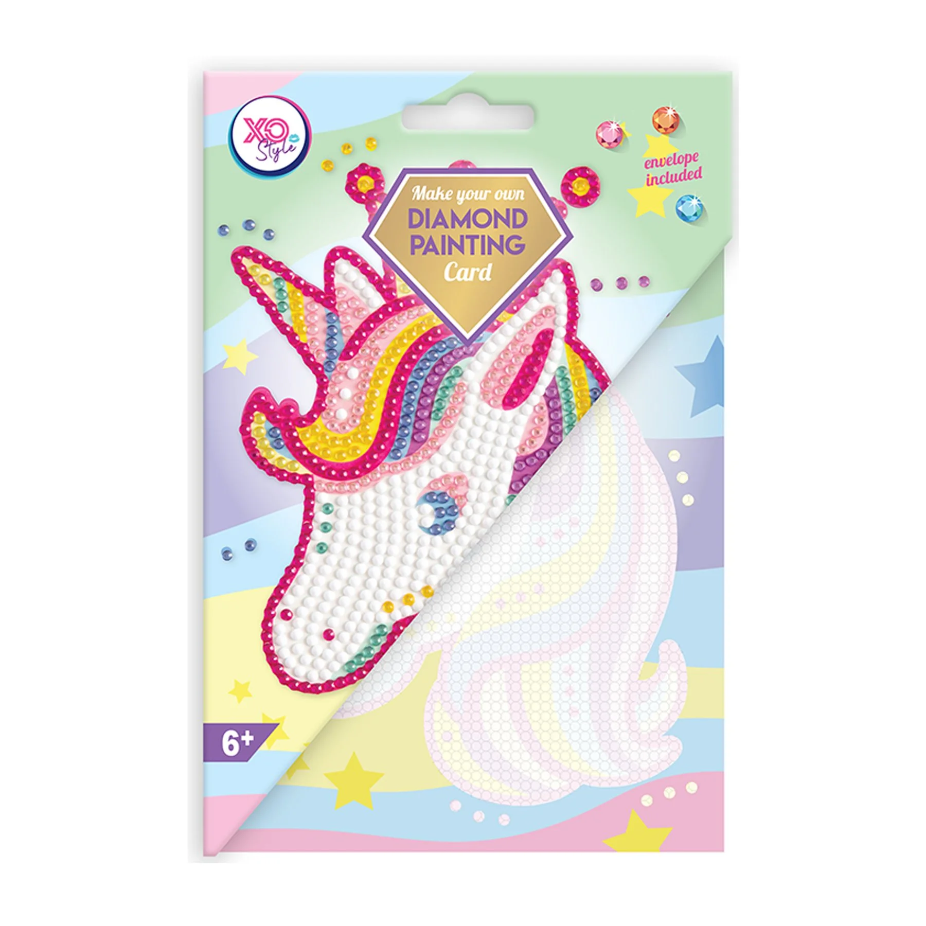 Moxy Картичка Еднорог, за рисуване с мъниста