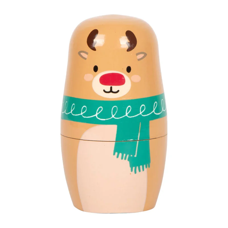 Small Foot Матрьошки, коледни, дървени, 4 броя