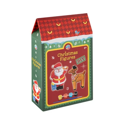 Moxy Фигурка за оцветяване Дядо Коледа и елен, 2 броя