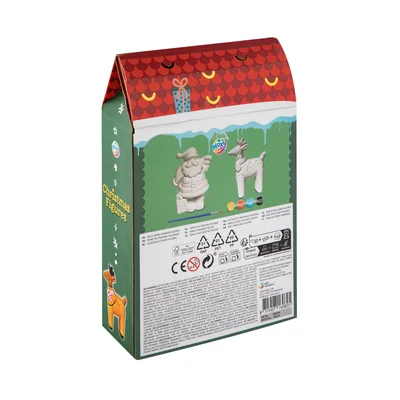 Moxy Фигурка за оцветяване Дядо Коледа и елен, 2 броя