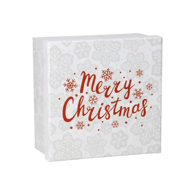 Комплект топки Festa Merry Christmas, 7.5 cm, 4 броя в кутия, бели